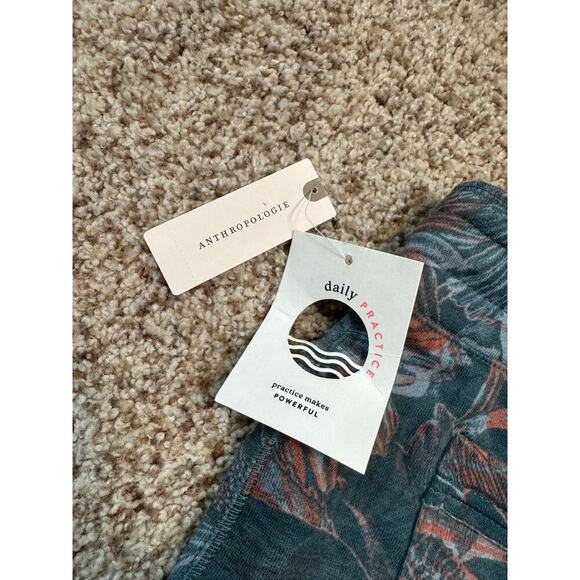 NWT - DAILY PRACTICE BY ANTHROPOLOGIE, Camilla Floral Jogger/Sweat Pants. LG - Picture 11 of 12